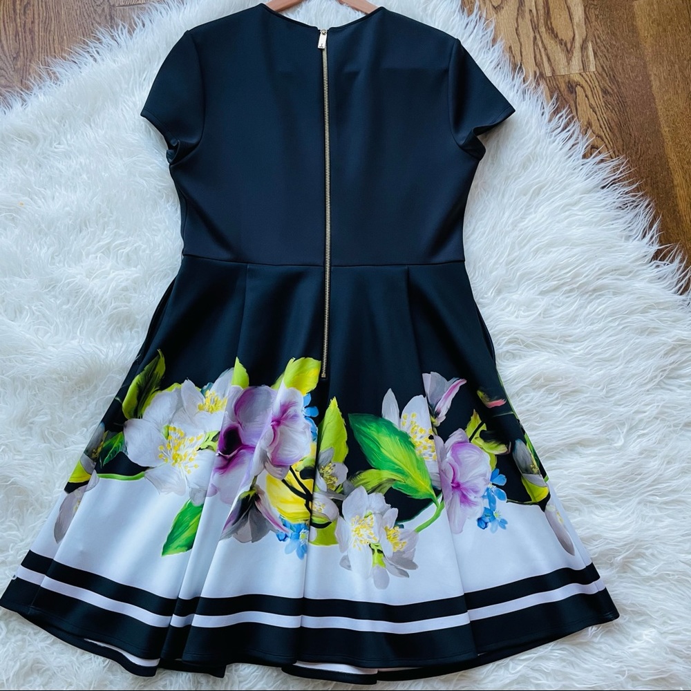 TED BAKER LONDON Vidaa Floral Fit & Flare Dress 5 - Picture 5 of 15